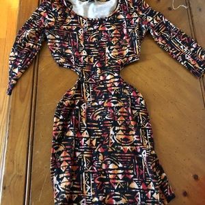 Tribal bodycon mini dress